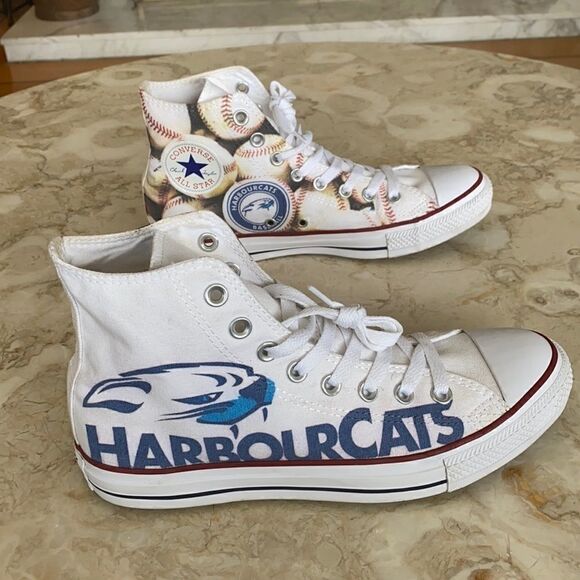 Rare Custom Converse Harbour Cats High Tops - Picture 1 of 12